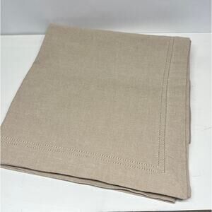 Woven Cotton Hemstitch Tablecloth 58x58